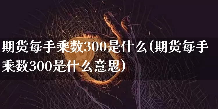 期货每手乘数300是什么(期货每手乘数300是什么意思)_原油直播_第1张_诸葛期货直播室 期货每手乘数300是什么(期货每手乘数300是什么意思)_https://m.zghnxxa.com_原油直播_第1张