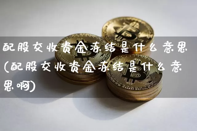 配股交收资金冻结是什么意思(配股交收资金冻结是什么意思啊)_https://m.zghnxxa.com_天然气期货_第1张