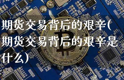 期货交易背后的艰辛(期货交易背后的艰辛是什么)_https://m.zghnxxa.com_天然气期货_第1张