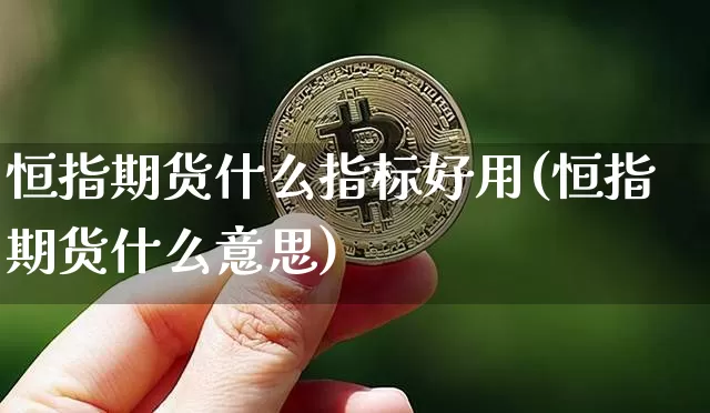 恒指期货什么指标好用(恒指期货什么意思)_https://m.zghnxxa.com_恒指期货_第1张