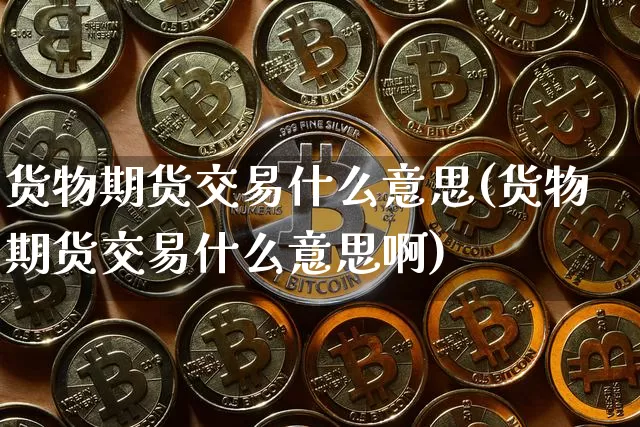 货物期货交易什么意思(货物期货交易什么意思啊)_https://m.zghnxxa.com_纳指期货_第1张