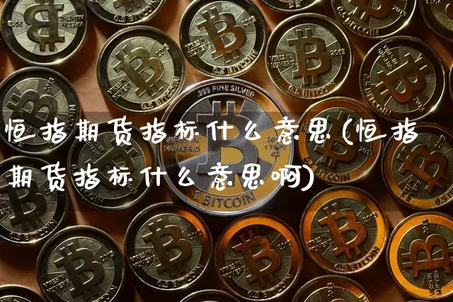恒指期货指标什么意思(恒指期货指标什么意思啊)_https://m.zghnxxa.com_纳指期货_第1张