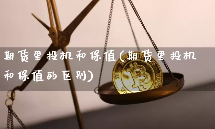 期货里投机和保值(期货里投机和保值的区别)_https://m.zghnxxa.com_黄金直播_第1张