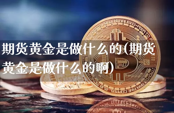 期货黄金是做什么的(期货黄金是做什么的啊)_https://m.zghnxxa.com_纳指期货_第1张