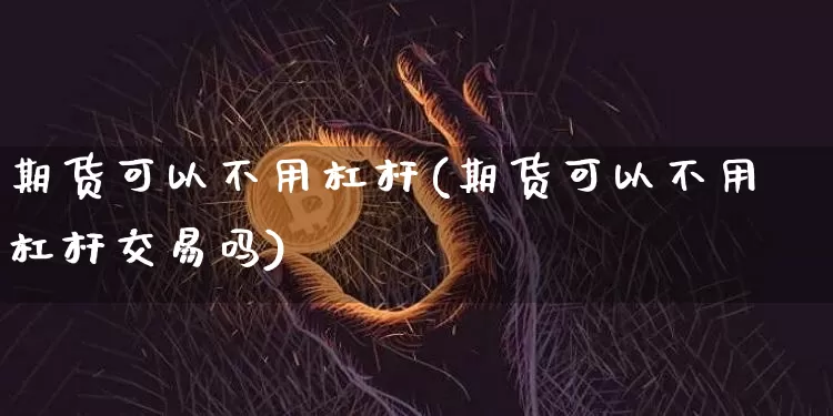 期货可以不用杠杆(期货可以不用杠杆交易吗)_https://m.zghnxxa.com_恒指期货_第1张