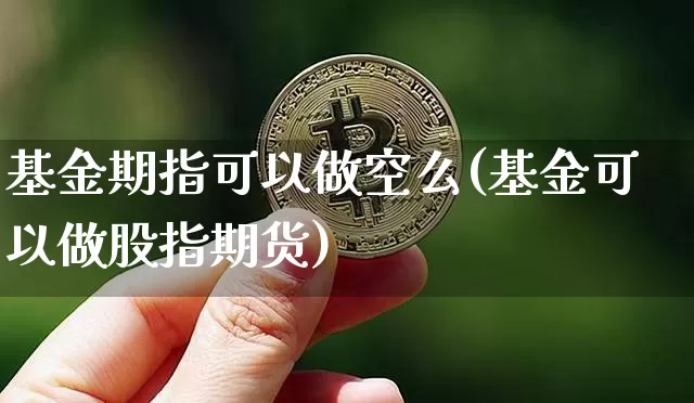 基金期指可以做空么(基金可以做股指期货)_https://m.zghnxxa.com_天然气期货_第1张