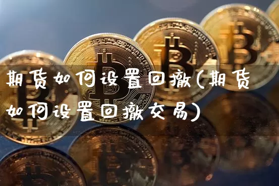 期货如何设置回撤(期货如何设置回撤交易)_https://m.zghnxxa.com_原油直播_第1张