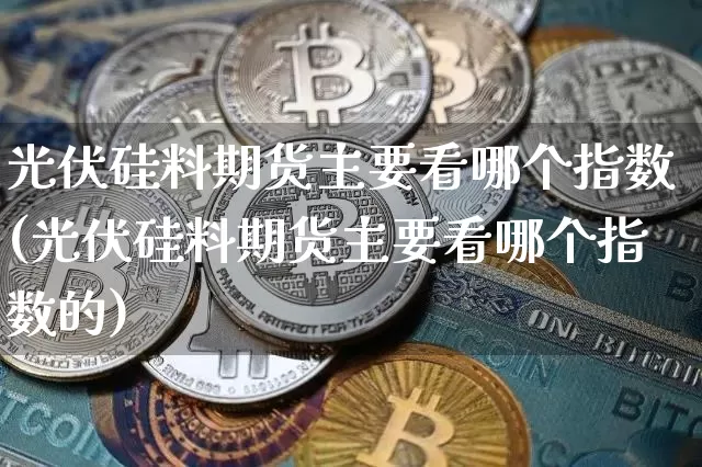 光伏硅料期货主要看哪个指数(光伏硅料期货主要看哪个指数的)_https://m.zghnxxa.com_纳指期货_第1张
