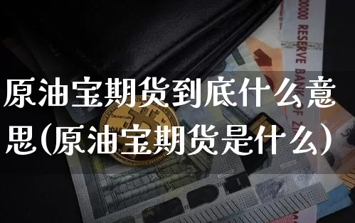 原油宝期货到底什么意思(原油宝期货是什么)_https://m.zghnxxa.com_天然气期货_第1张