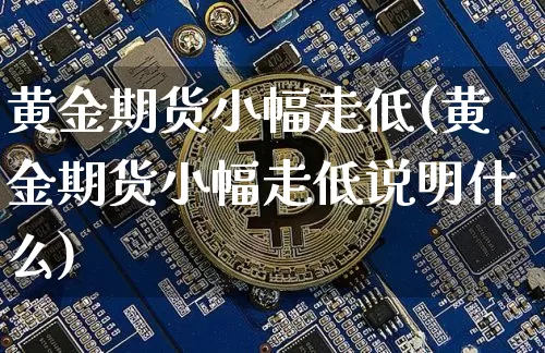 黄金期货小幅走低(黄金期货小幅走低说明什么)_https://m.zghnxxa.com_恒指期货_第1张