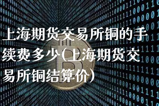 上海期货交易所铜的手续费多少(上海期货交易所铜结算价)_https://m.zghnxxa.com_期货资讯_第1张