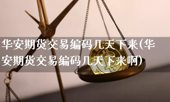 华安期货交易编码几天下来(华安期货交易编码几天下来啊)_https://m.zghnxxa.com_期货资讯_第1张