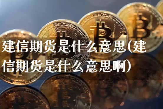 建信期货是什么意思(建信期货是什么意思啊)_https://m.zghnxxa.com_股指期货_第1张