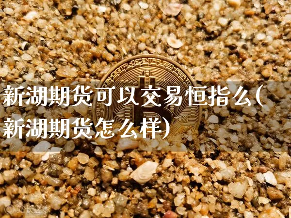 新湖期货可以交易恒指么(新湖期货怎么样)_https://m.zghnxxa.com_恒指期货_第1张