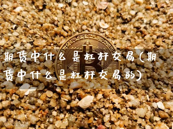 期货中什么是杠杆交易(期货中什么是杠杆交易的)_https://m.zghnxxa.com_恒指期货_第1张
