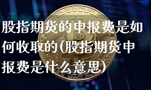 股指期货的申报费是如何收取的(股指期货申报费是什么意思)_https://m.zghnxxa.com_原油直播_第1张