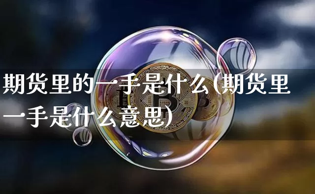 期货里的一手是什么(期货里一手是什么意思)_https://m.zghnxxa.com_期货资讯_第1张