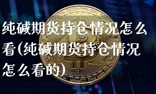 纯碱期货持仓情况怎么看(纯碱期货持仓情况怎么看的)_https://m.zghnxxa.com_黄金直播_第1张