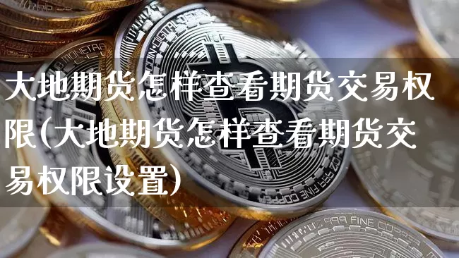 大地期货怎样查看期货交易权限(大地期货怎样查看期货交易权限设置)_黄金直播_第1张_诸葛期货直播室 大地期货怎样查看期货交易权限(大地期货怎样查看期货交易权限设置)_https://m.zghnxxa.com_黄金直播_第1张