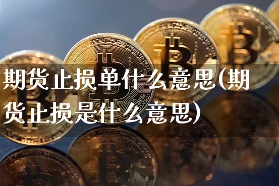 期货止损单什么意思(期货止损是什么意思)_https://m.zghnxxa.com_黄金直播_第1张