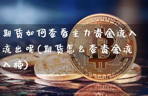 期货如何查看主力资金流入流出呢(期货怎么查资金流入榜)_https://m.zghnxxa.com_恒指期货_第1张