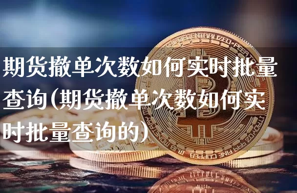 期货撤单次数如何实时批量查询(期货撤单次数如何实时批量查询的)_https://m.zghnxxa.com_股指期货_第1张