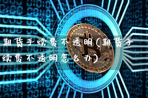 期货手续费不透明(期货手续费不透明怎么办)_https://m.zghnxxa.com_股指期货_第1张