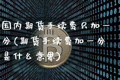 国内期货手续费只加一分(期货手续费加一分是什么意思)_恒指期货_第1张_诸葛期货直播室 国内期货手续费只加一分(期货手续费加一分是什么意思)_https://m.zghnxxa.com_恒指期货_第1张