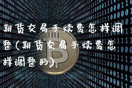 期货交易手续费怎样调整(期货交易手续费怎样调整的)_https://m.zghnxxa.com_恒指期货_第1张
