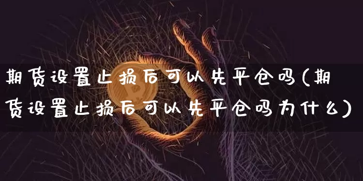 期货设置止损后可以先平仓吗(期货设置止损后可以先平仓吗为什么)_原油直播_第1张_诸葛期货直播室 期货设置止损后可以先平仓吗(期货设置止损后可以先平仓吗为什么)_https://m.zghnxxa.com_原油直播_第1张